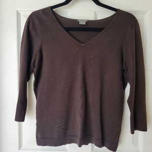 Ann Taylor brown knit top